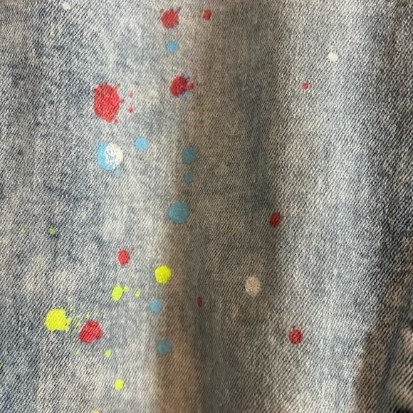 Evolution of Design Woman’s Paint Slattered Cropped Pants- Size 20 - Picture 3 of 6